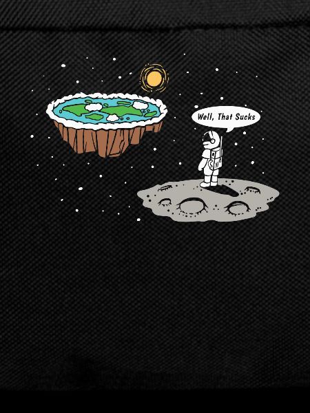 Moon landing flat earth disk