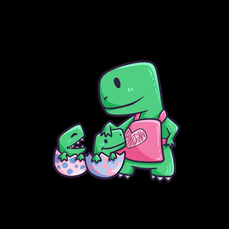 Mère maman dino bébé