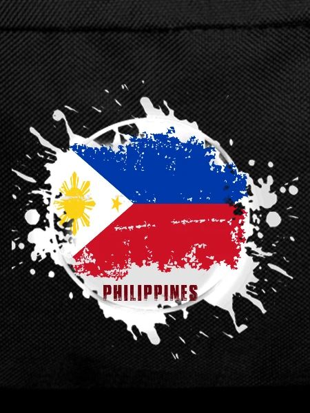 Philippines flag with blob