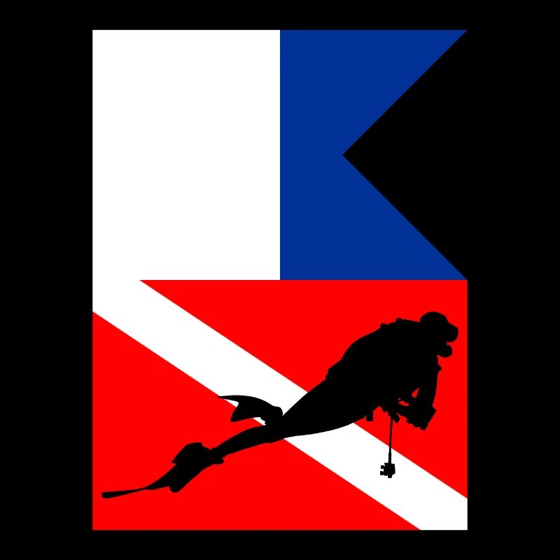Divers scuba diving divers flags