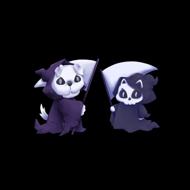 Mort chat chien grim reaper animal de compagnie