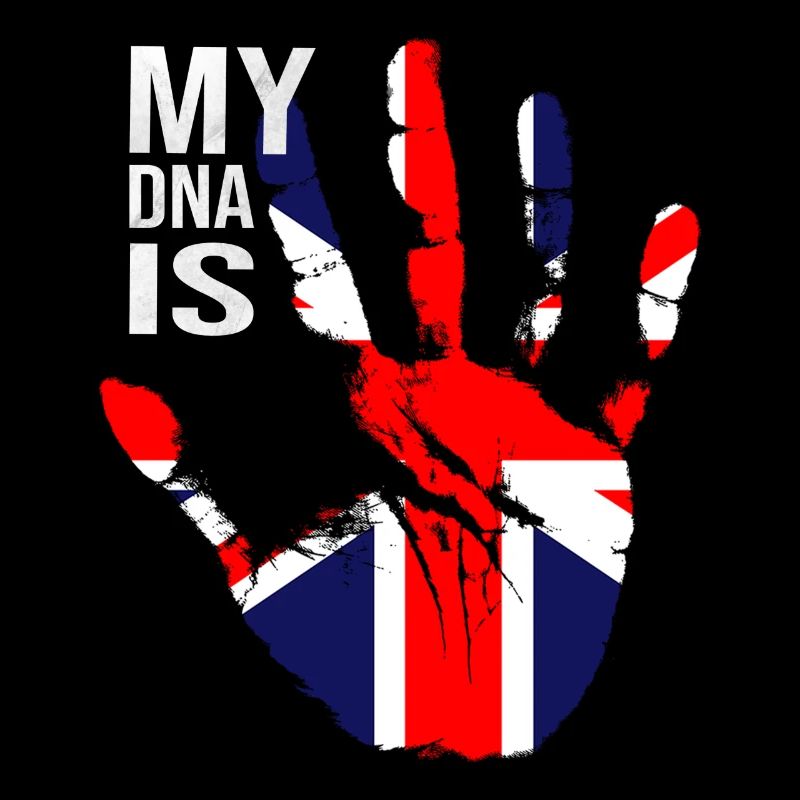 British Flag, My DNA Is British, Union Jack Flag