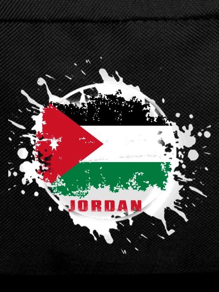 Jordan flag with blob