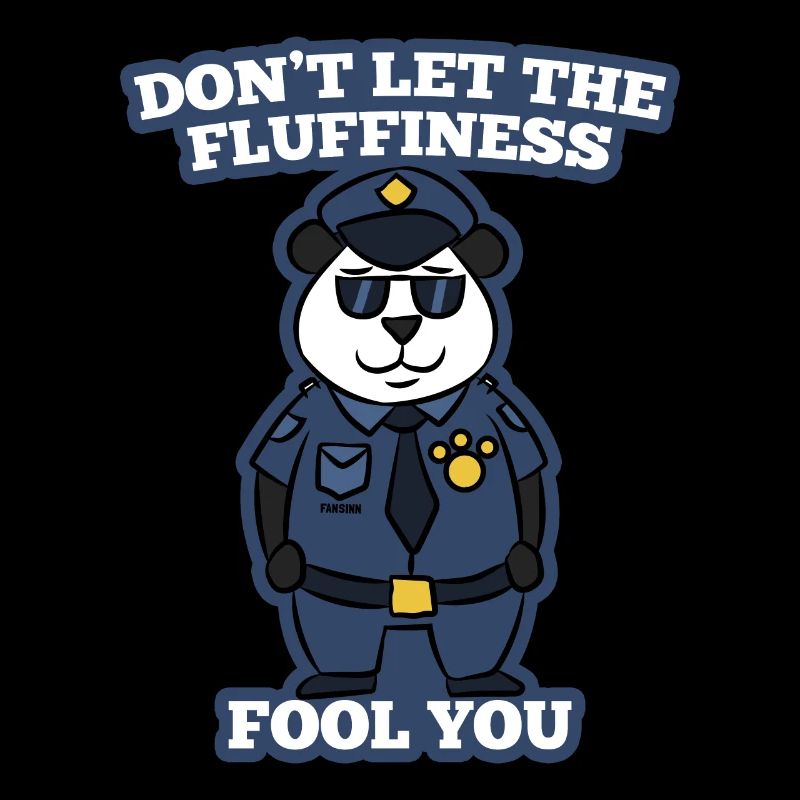 Panda Bär Polizei Sicherheit Geschenk