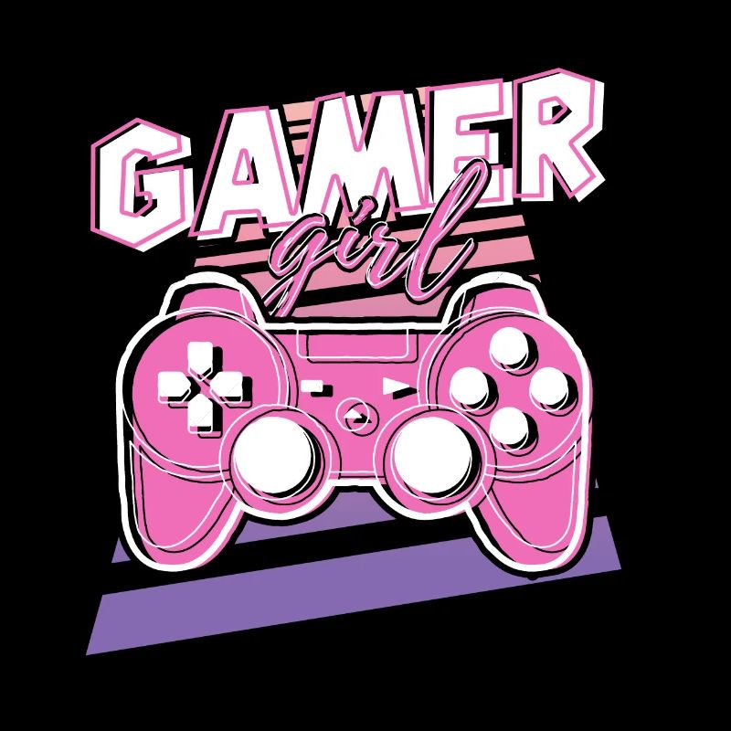 Gamer Girl Pink Retro Controller