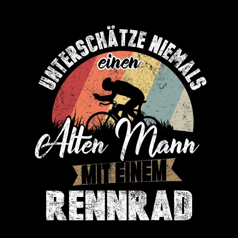 Fahrrad Rennrad Alter Mann