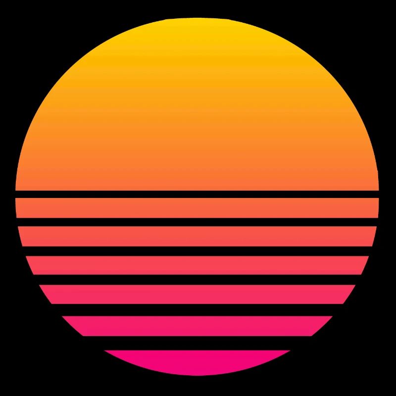 Outrun Retro Sonne