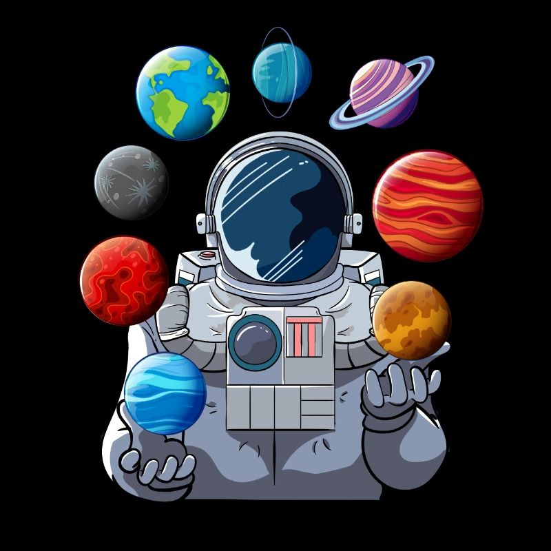 Jongleur planète astronaute