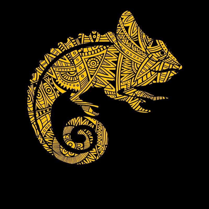 Tatouages tribaux maoris caméléons
