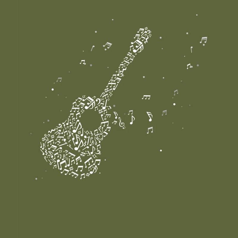 Music notes guitar