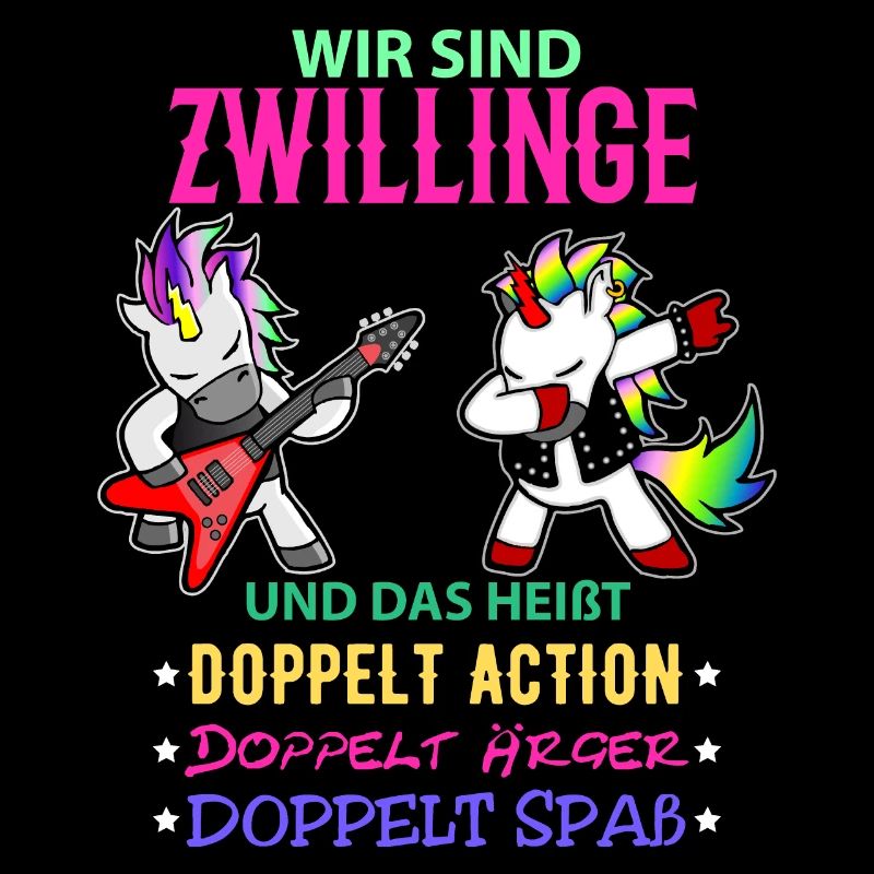 Zwillinge Geschenk Mädchen Jungen Kinder