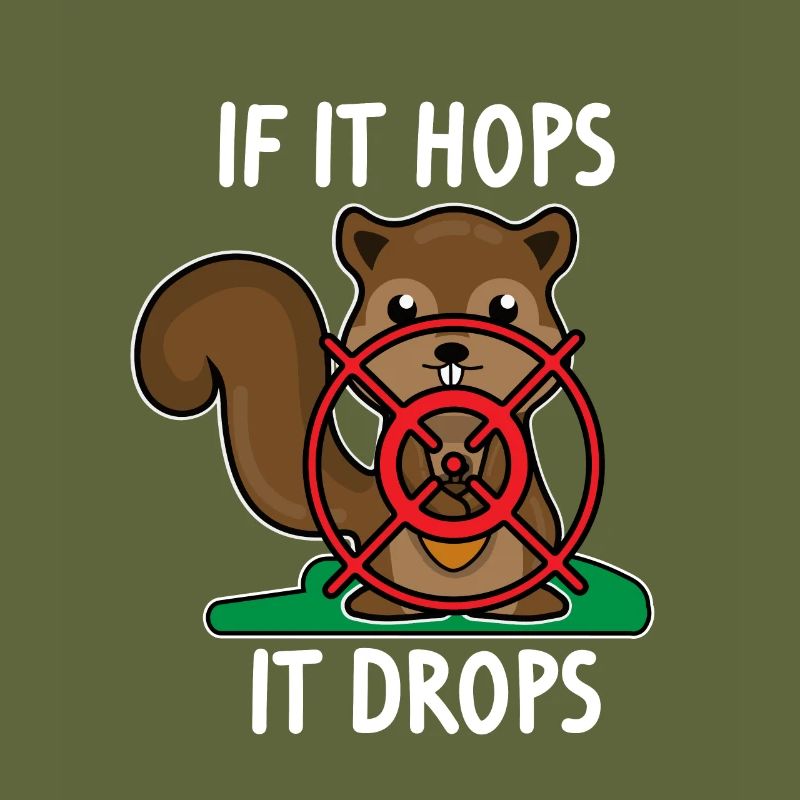 Eichhörnchenjäger Eichhörnchen Nagetier-Witze