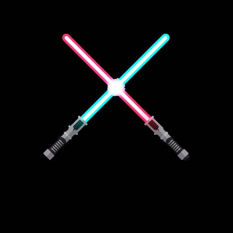 Deux épées laser Épées légères Épée légère
