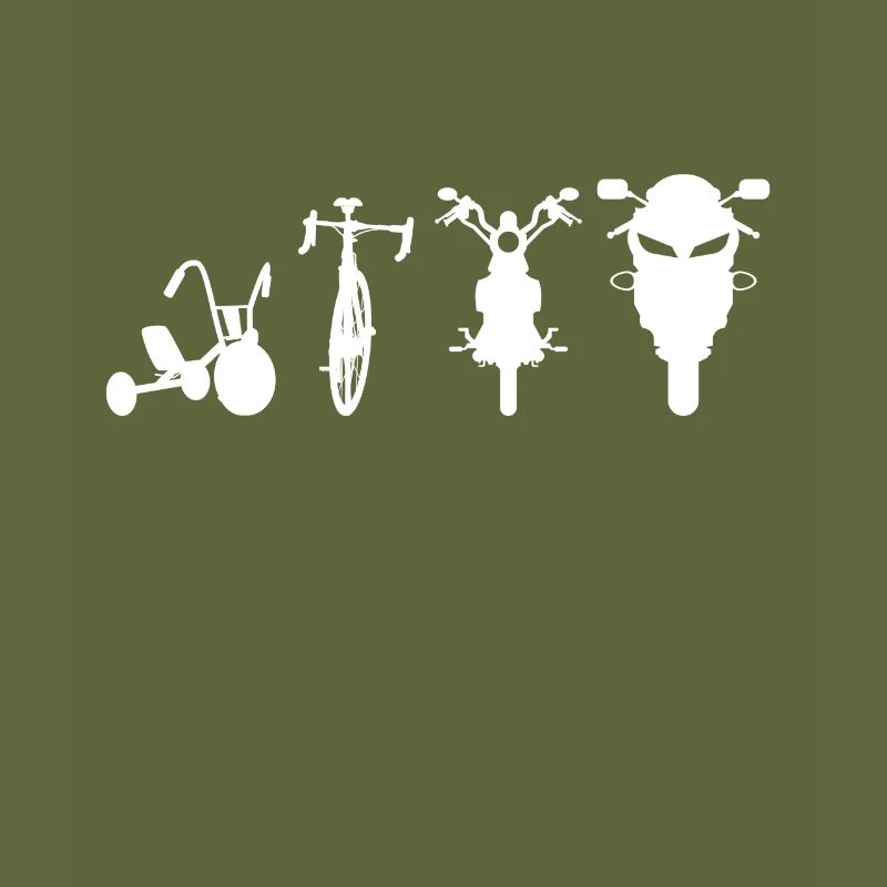 Motorrad Evolution Motorradfahrer Roller Geschenk