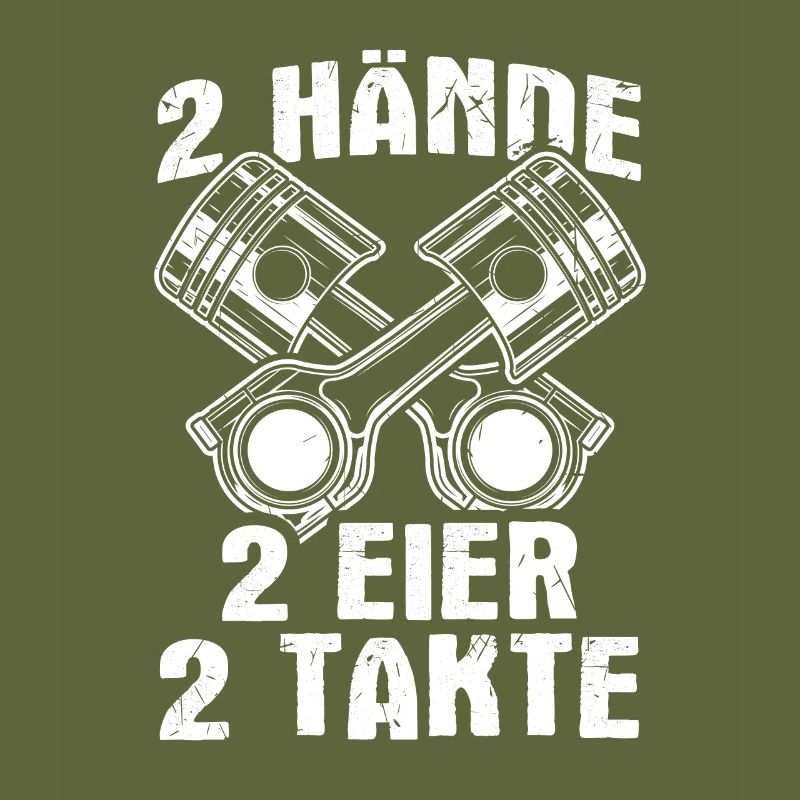 2 Hände Eier Takte Mopedfahrer Moped Roller Biker