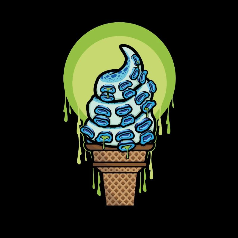 Tentacle Ice Cream Octopus Octopus
