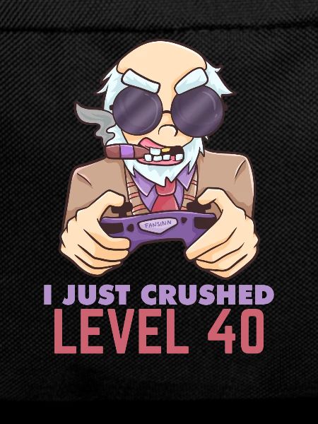 Level 40 gaming birthday gift
