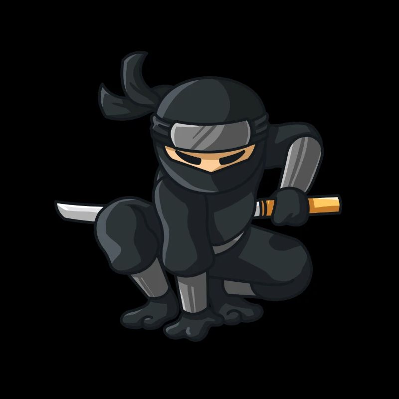 Ninja mit Katana