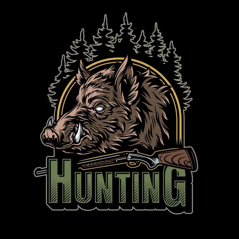 Jagd Jäger Eber Wildschwein Hunting Wild Geschenk
