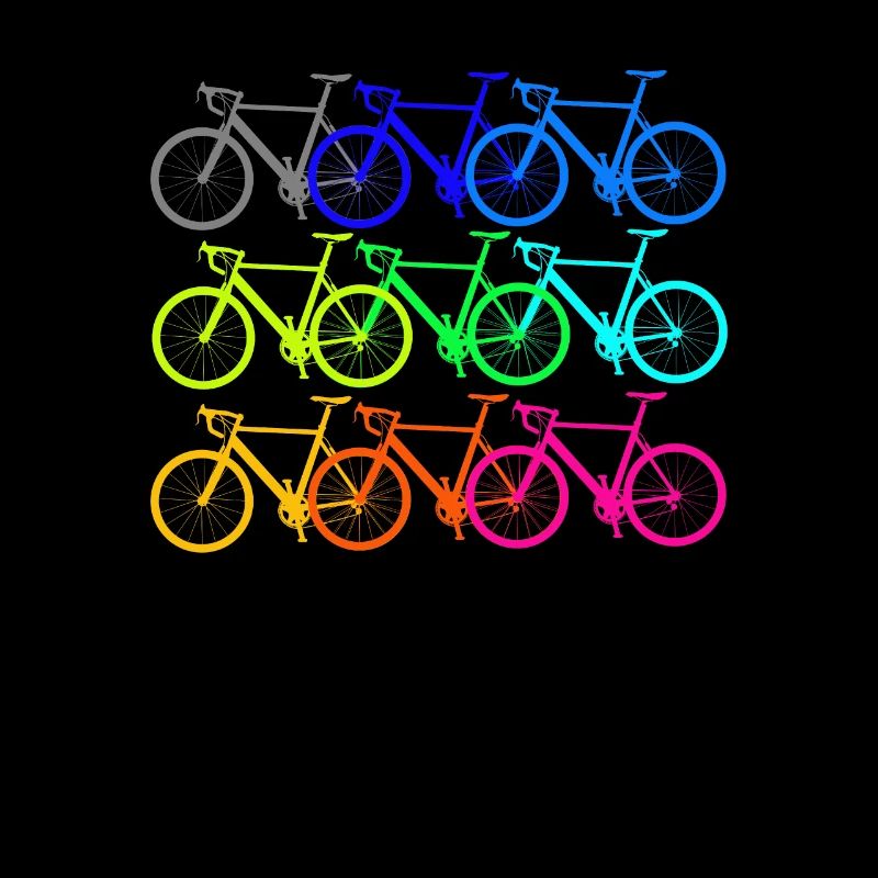 Conception de bicyclette colorée
