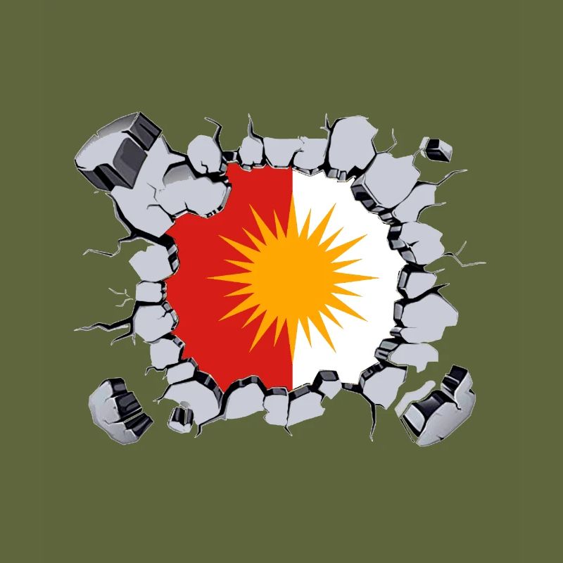 Ezidxan flag inside.