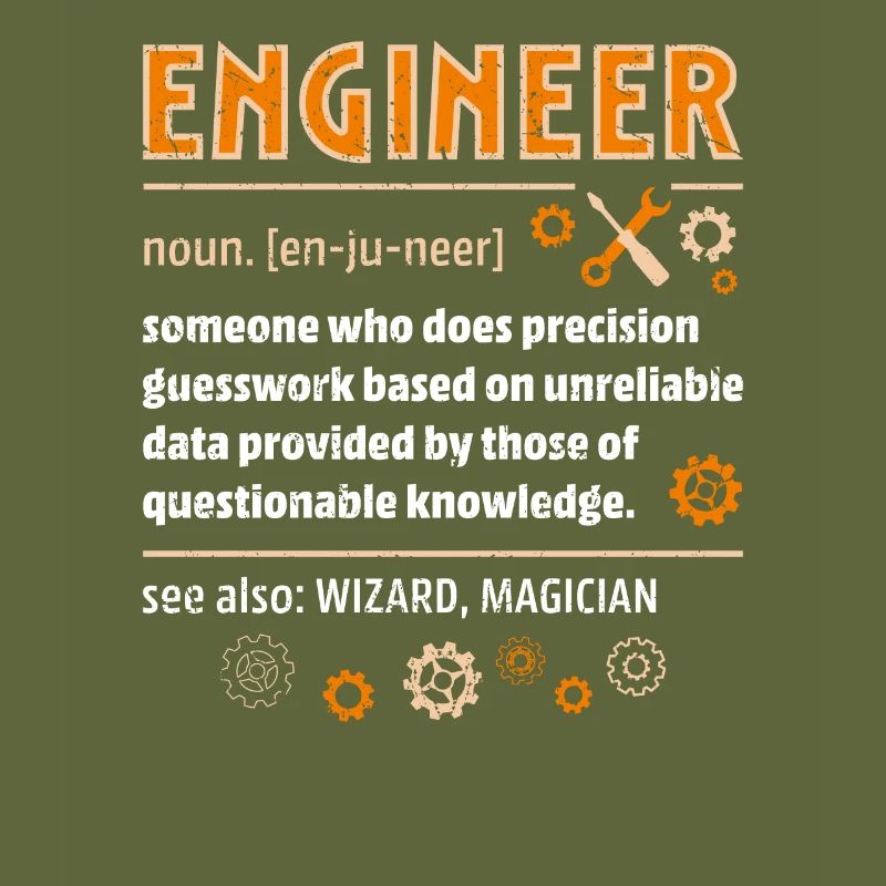 Engineer Definition Funny Engineering Nerdy Scienc