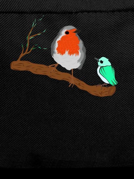 Pretty robin on a branch