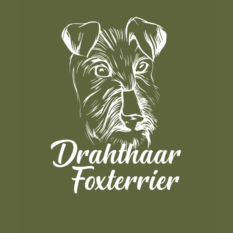 Lustiges Drahthaar Foxterrier Geschenk Fox Terrier