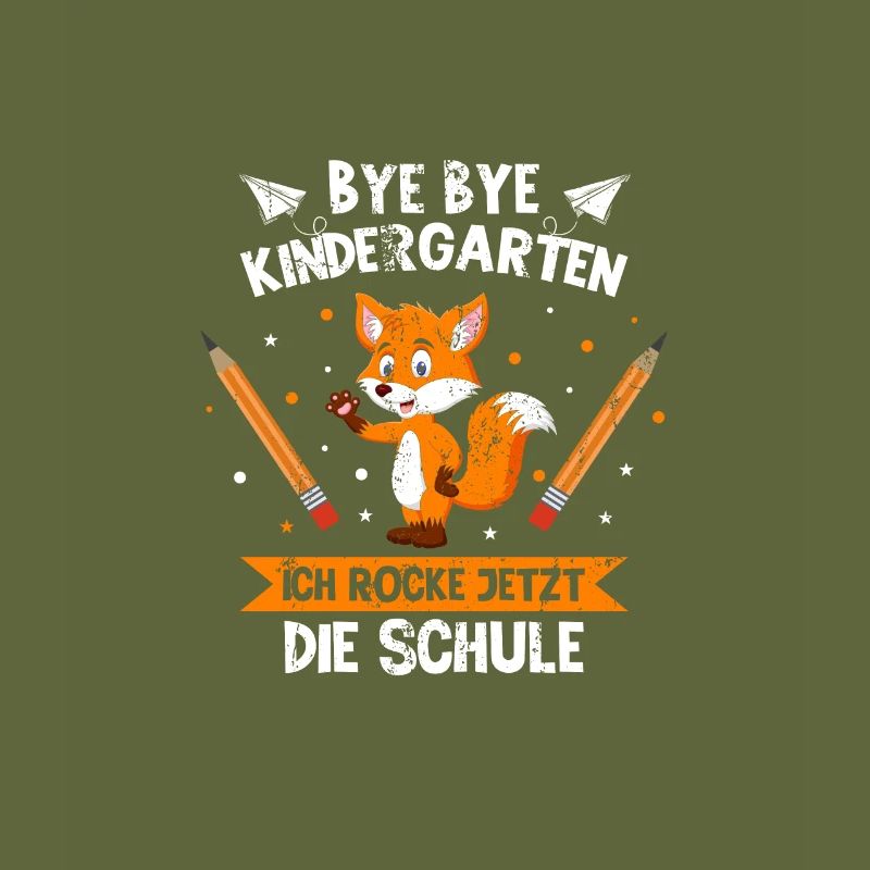 Bye Bye Kindergarten Einschulung Fuchs Geschenk