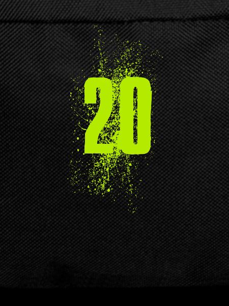 20 Neon Number Green