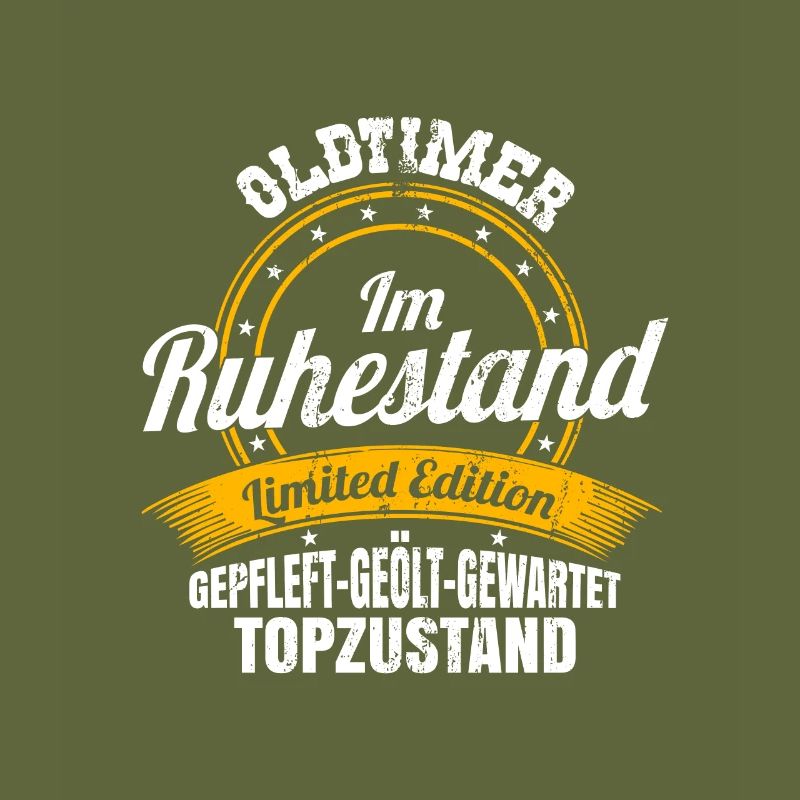 Oldtimer im Ruhestand Rentner Geschenk