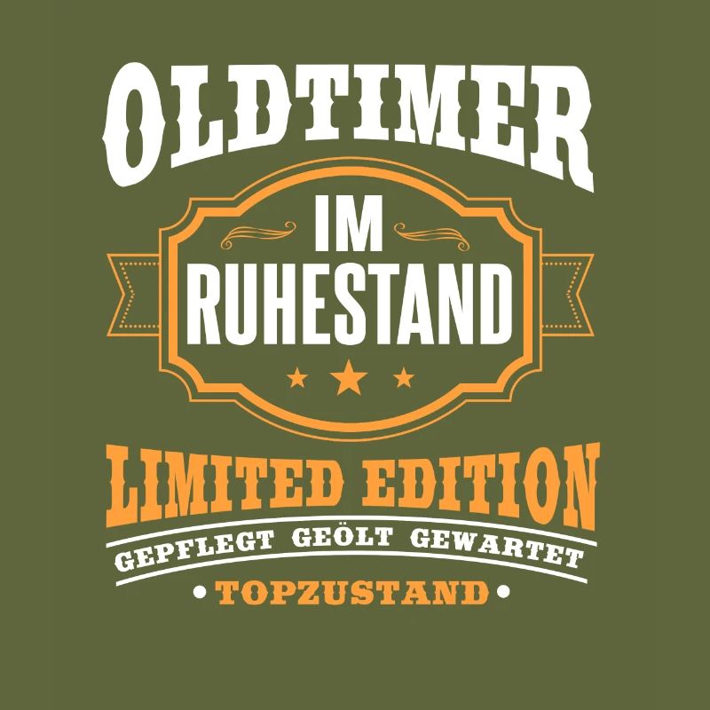 Oldtimer im Ruhestand Rentner Geschenk