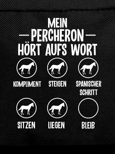 Lustiges Percheron Pferd Geschenk
