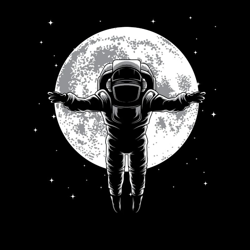 Astronaute lune espace extra-atmosphérique cadeau de l'espace