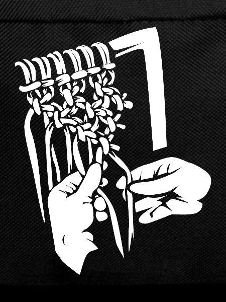 Macrame knotting technique