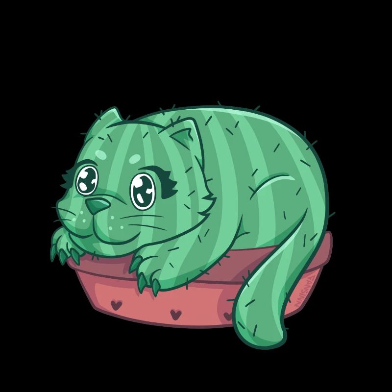 Catcus Katze Kaktus Kätzchen Stubentiger