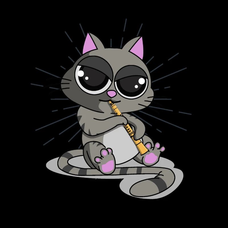Clarinette de chat, musique de chat, comédie musicale de chat