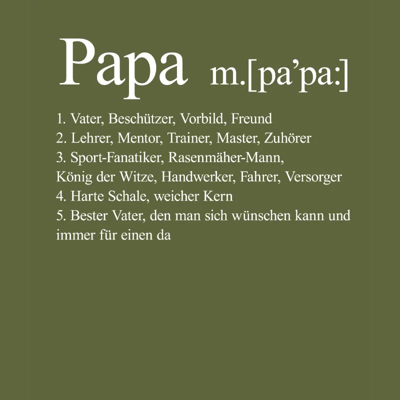 Vater Vatertag Papa Daddy Dad Ehemann Ehe Geschenk
