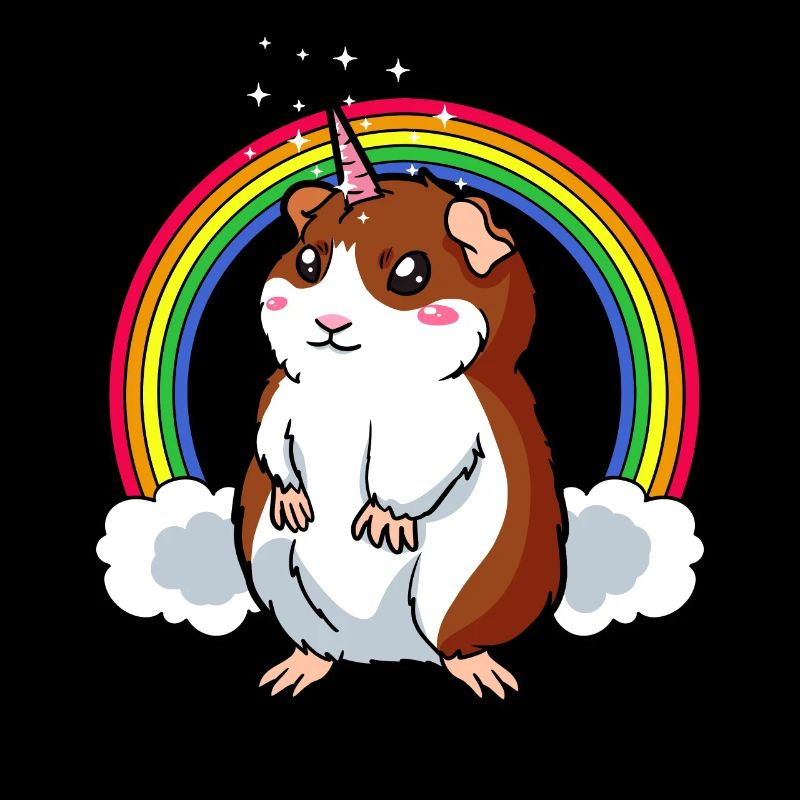 Licorne Cochon d'Inde Arc-en-ciel