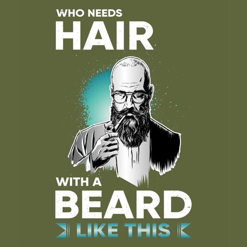 Bart Bartträger Gesichtsbehaarung Vollbart Spruch