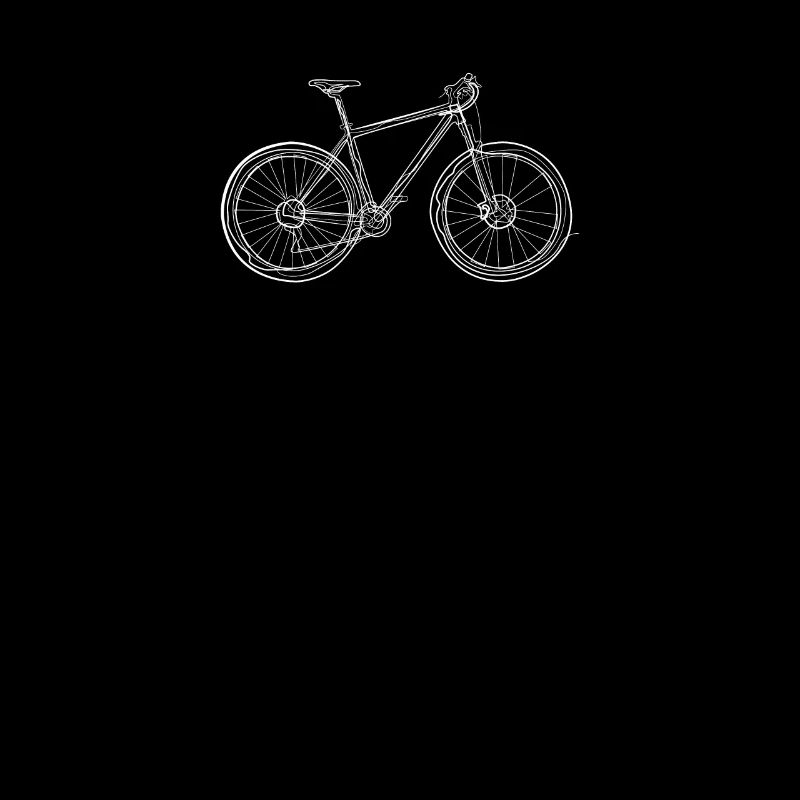 Mountain bike - one line drawing