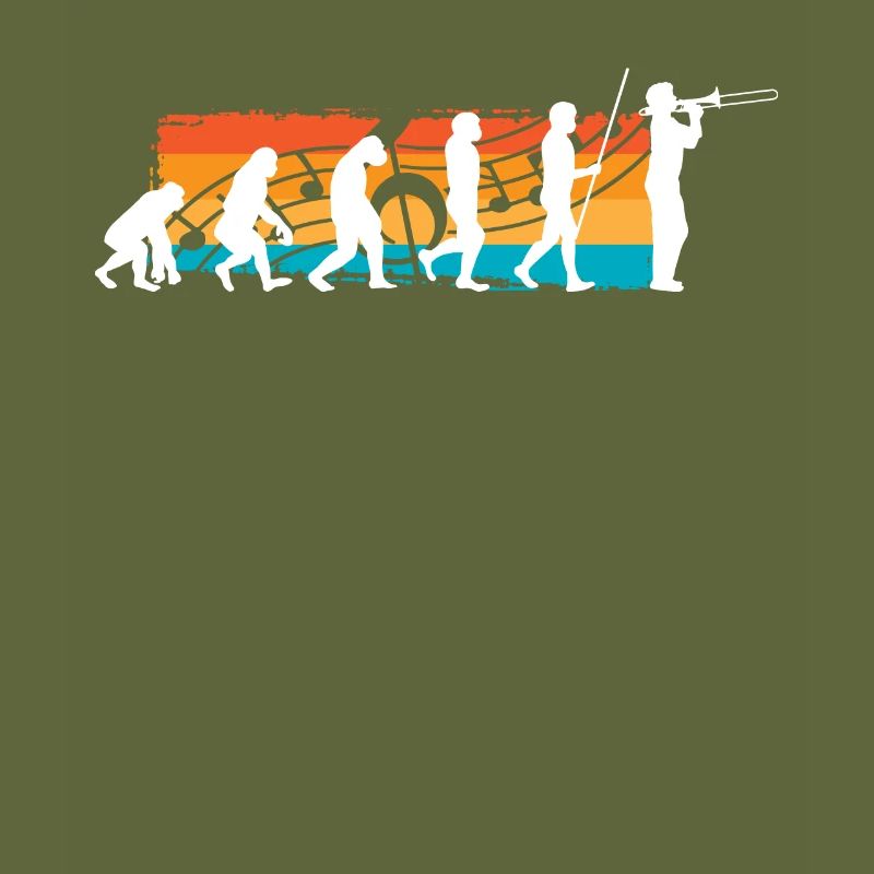 Evolution Posaune | Posaunist cooles Geschenk