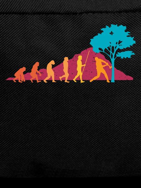 Evolution Holzfäller Baumfäller Kettensäge Förster