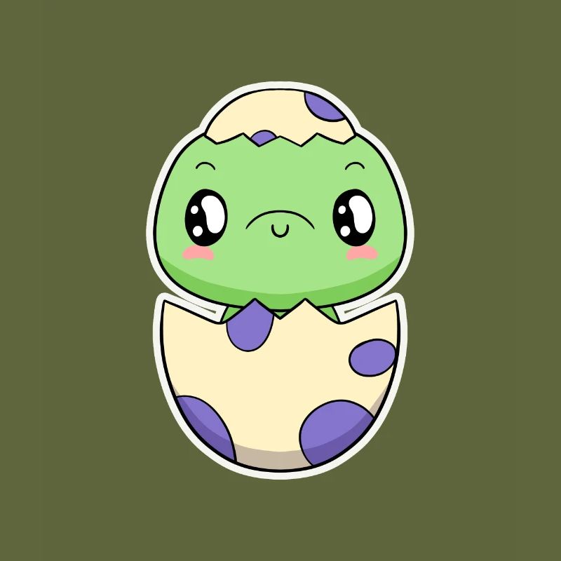 Small dinosaur from the egg