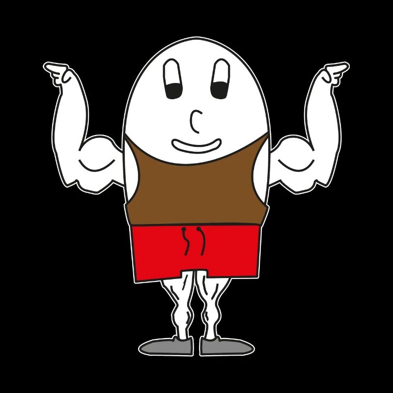 Egg muscle man