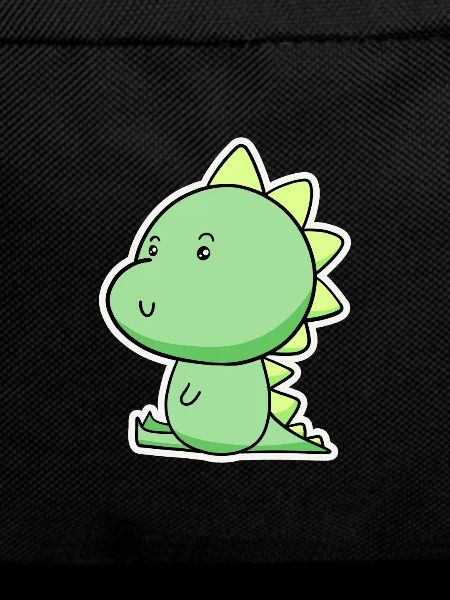 Cheerful Dino Cartoon Green