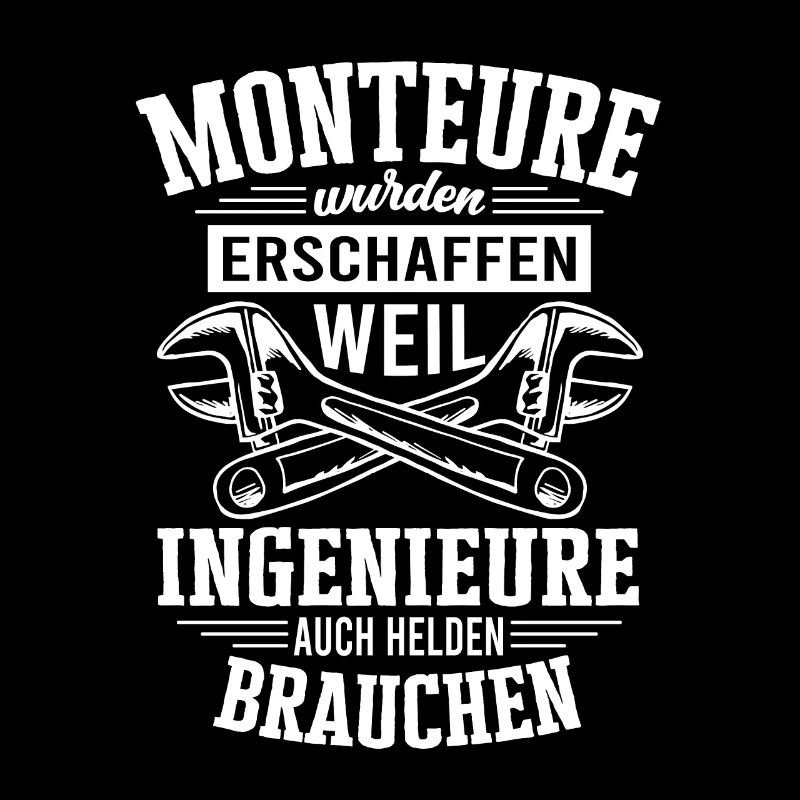 Monteure Helden Ingenieure Montage Handwerker