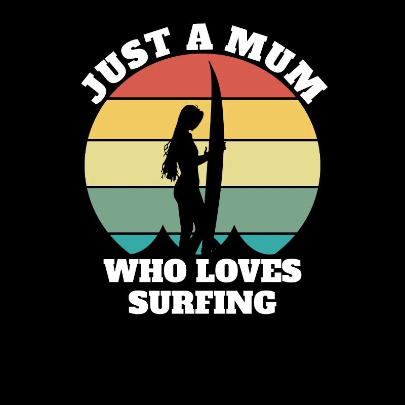 Surfer mum wave rider surfer mom gift idea