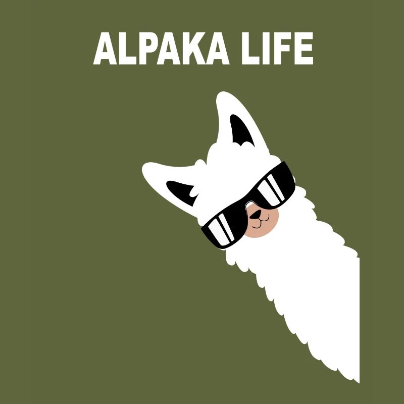 Funny alpaca design alpaca style saying