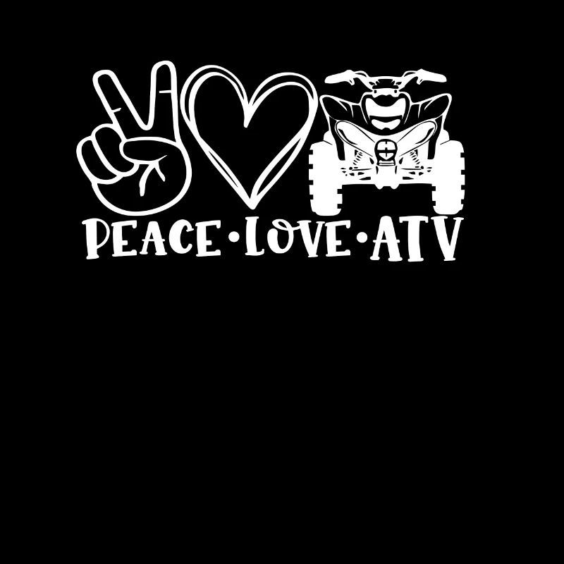 Conception de VTT Peace Love pour les amateurs de VTT à 4 roues motrices